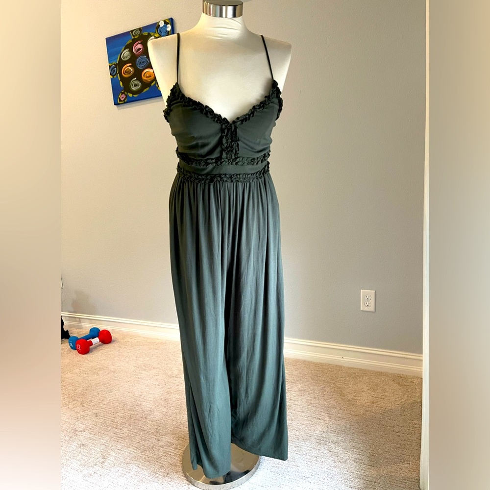 NWT Mi Ami jumpsuit, army green, small